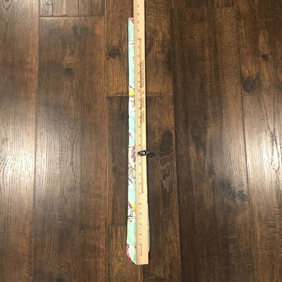 Vintage Bon Homme Stegosaurus Dinosaurs Novelty Necktie Light Blue Comic Retro - Picture 5 of 11